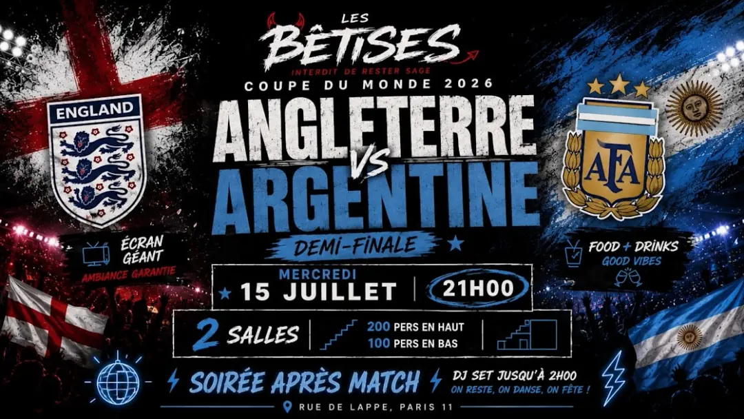 Angleterre Vs Argentine - Coupe Du Monde 2026 @Les Bêti…