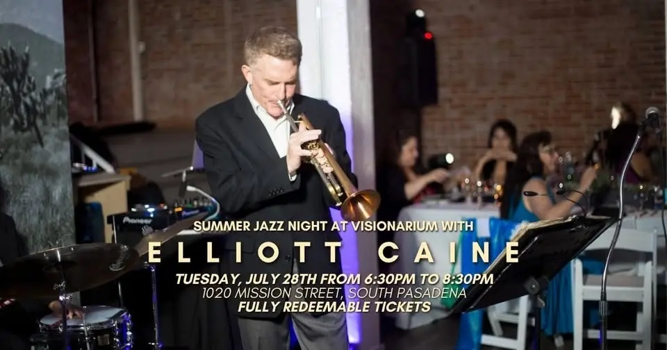 Summer Jazz Night with Elliott Caine at Visionarium