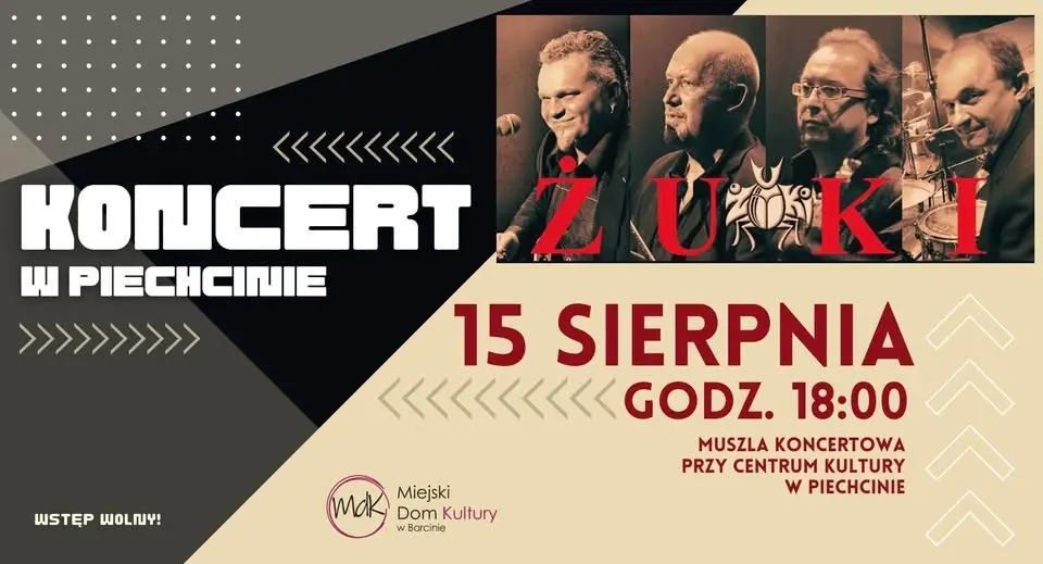 ŻUKI - koncert w Piechcinie