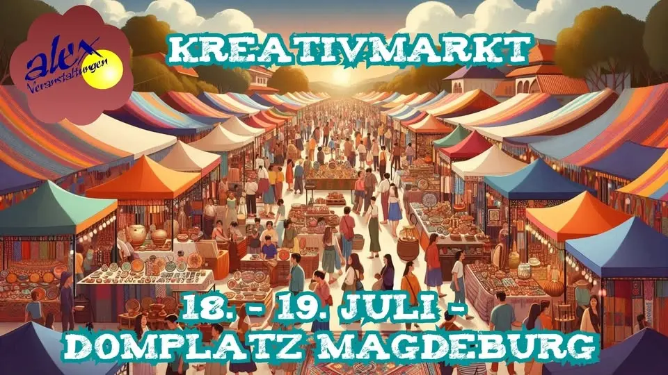 Kreativmarkt auf dem Domplatz Magdeburg