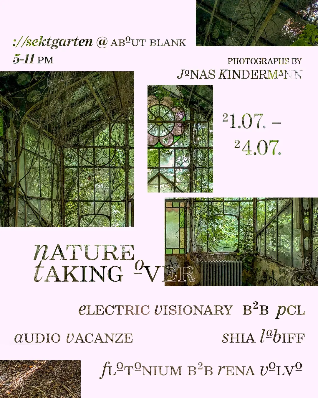 ://sektgarten x vernissage: nature taking over [free entry & open air]