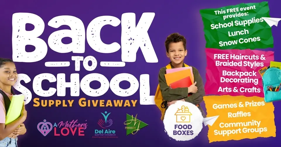 FREE Back-to-School Supply Giveaway & Family Fun Day!
