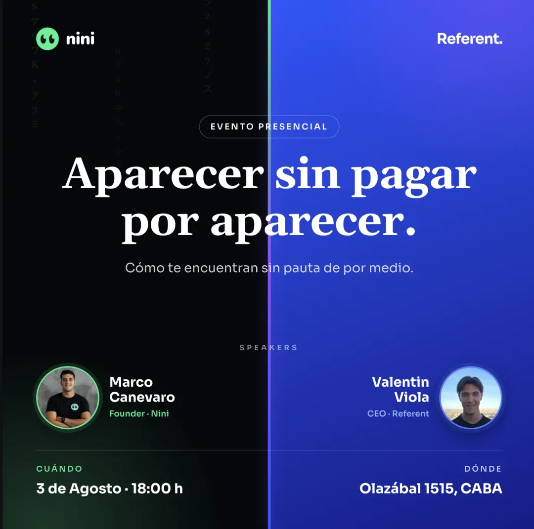 Aparecer sin pagar por aparecer