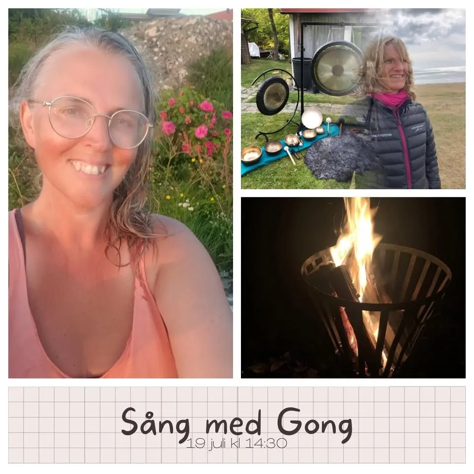 Trädgårdssång och gong 
