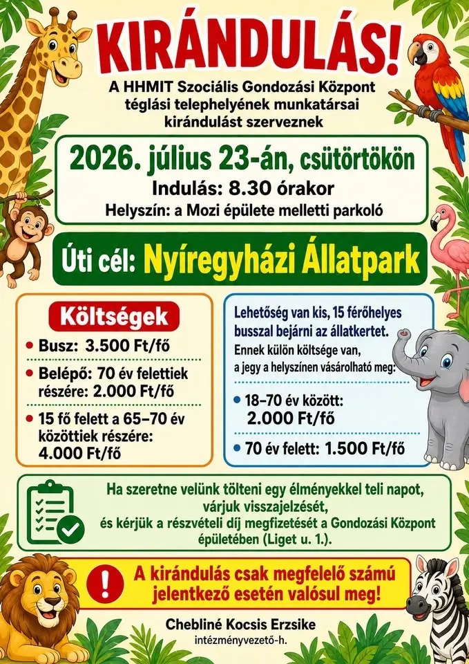 Nyíregyházi állatpark látogatás