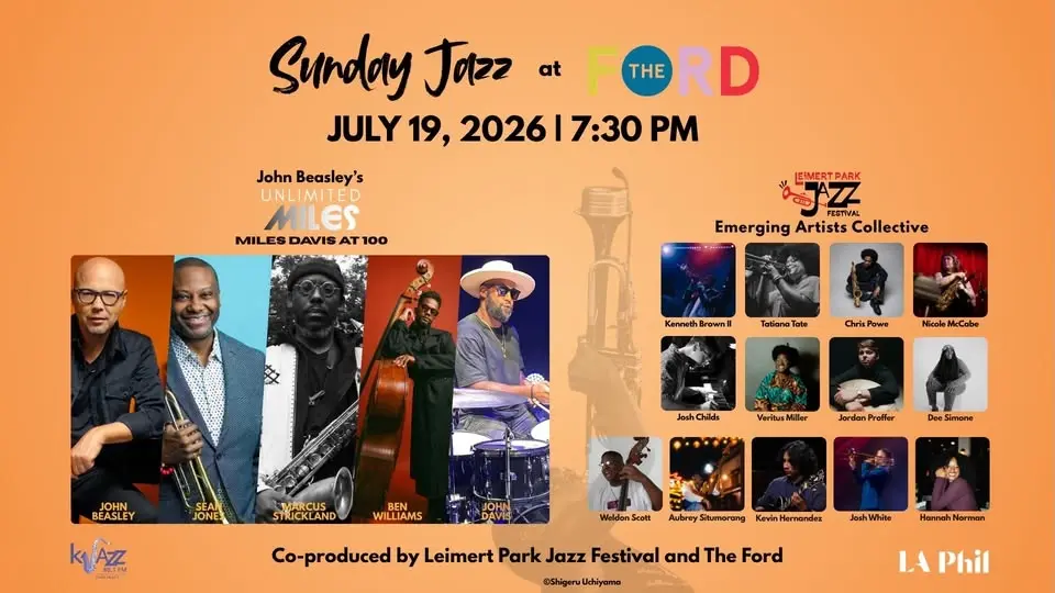 Sunday Jazz at The Ford co-produced by Leimert Park Jazz Festival and The Ford/LAPhil