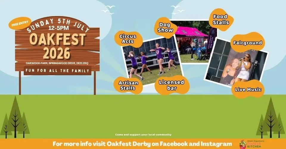 Oakfest 2026 - FREE Family Community Festival | DERBY