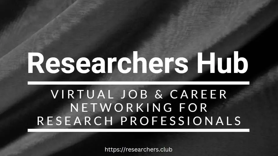 #ResearchersHub - #VirtualJobandNetworkingEvent for #Researchers #NewYorkCity