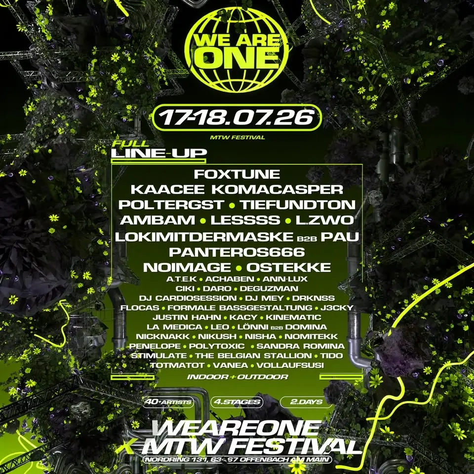 WE ARE ONE x MTW - FESTIVAL | 2 DAY | 40+ ACTS