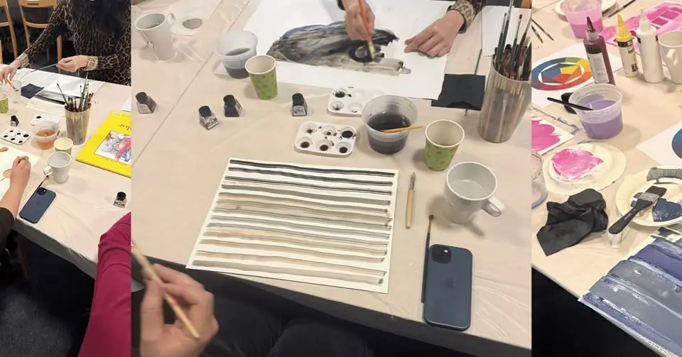 INK AND WATER | Adult Art Workshop