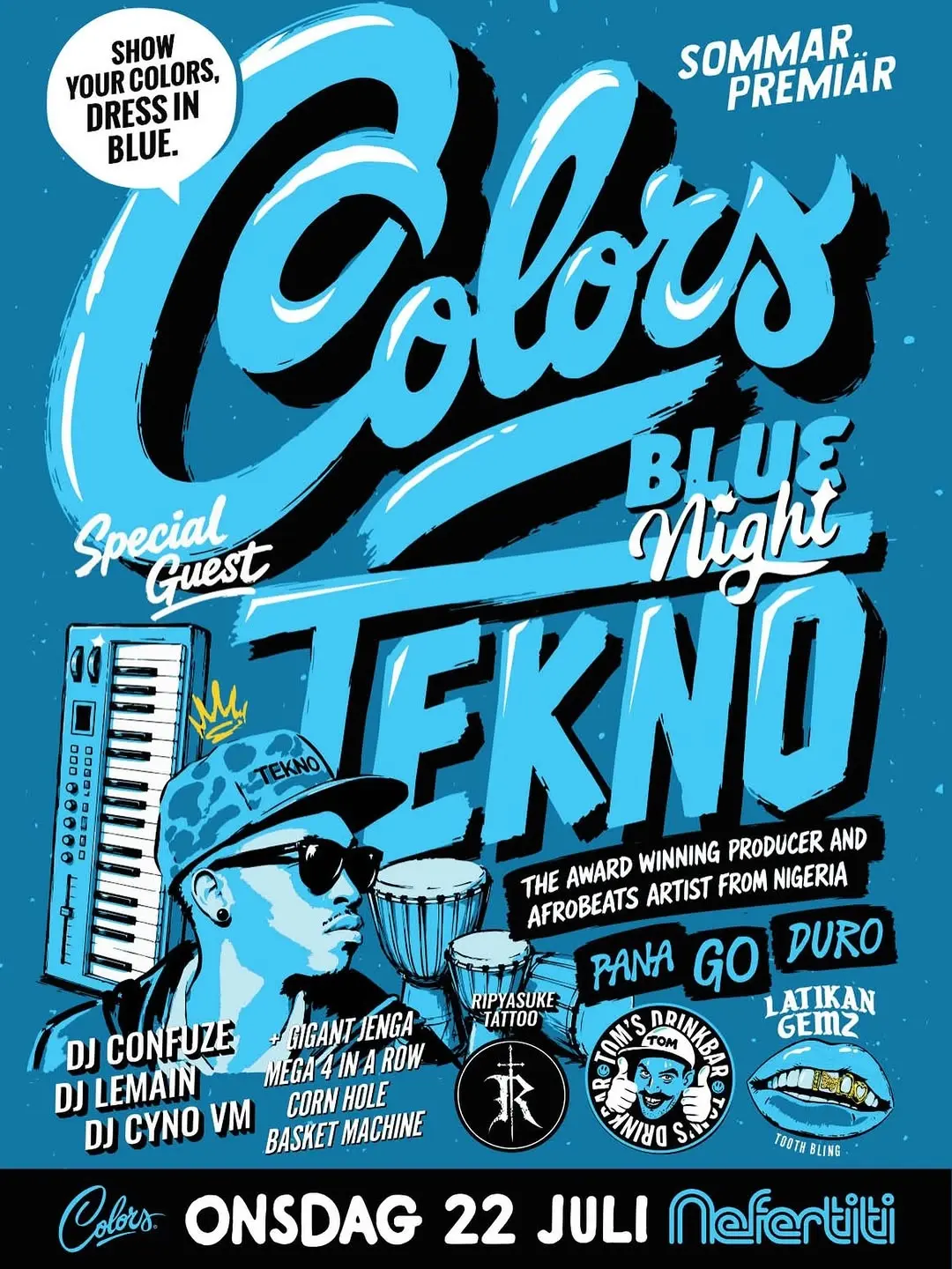 Colors Blue Night feat. Tekno