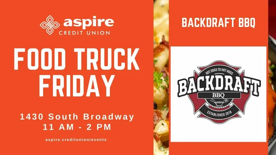 Food Truck Friday at Aspire Credit Union – Backdraft BBQ
