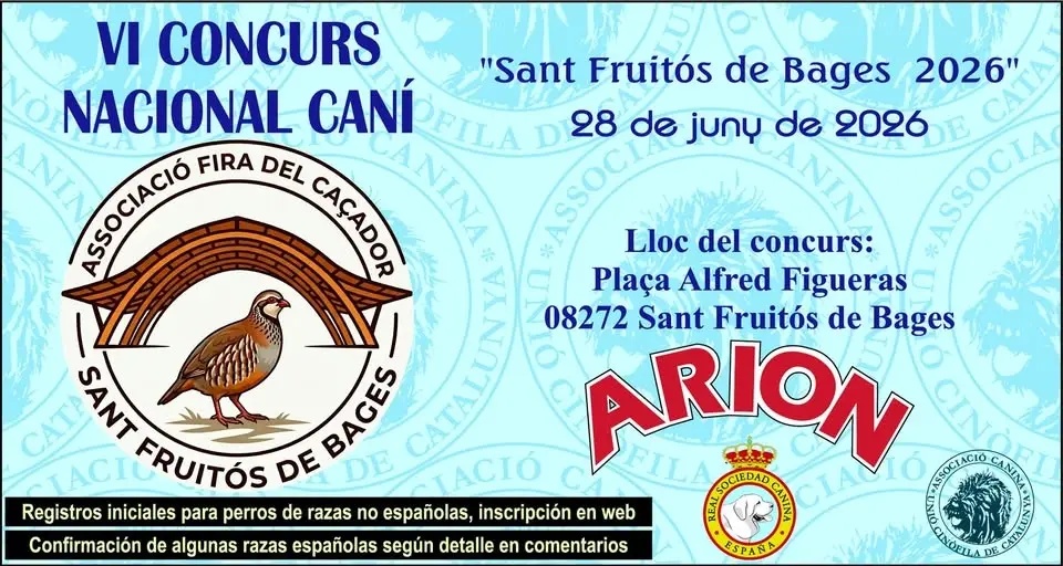 VI Concurs Nacional Caní - Sant Fruitós de Bages 2026