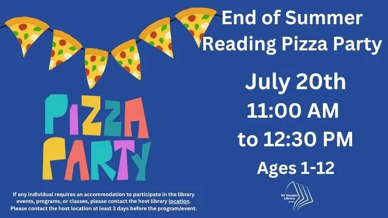 End of Summer Reading Pizza Party