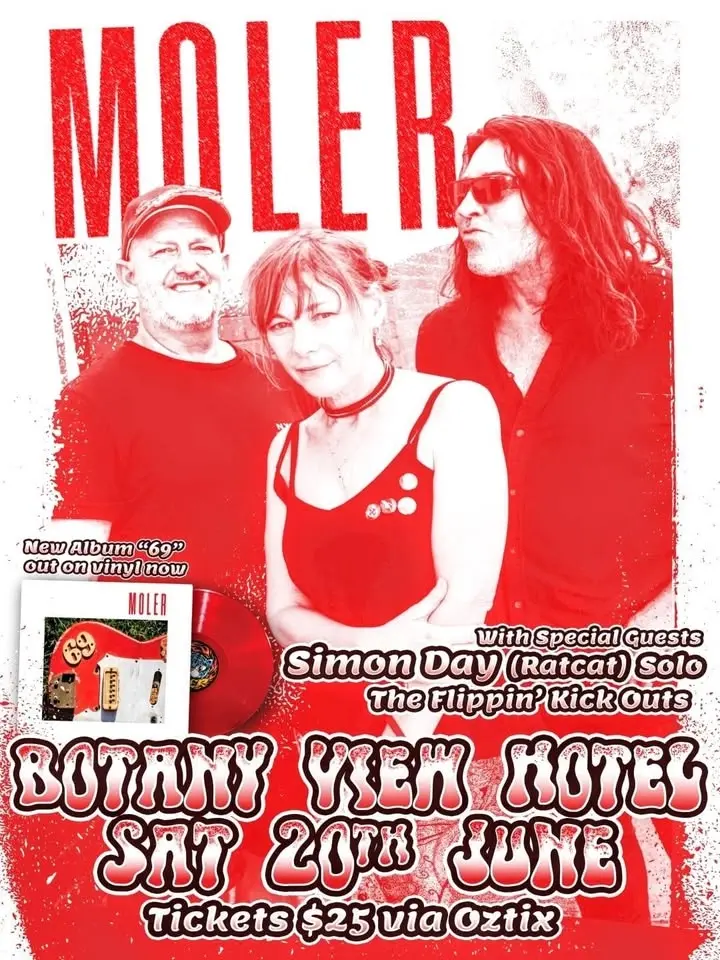 MOLER ROCKS SYDNEY w/ Simon Day (RATCAT) Solo + Flippin' Kick Outs