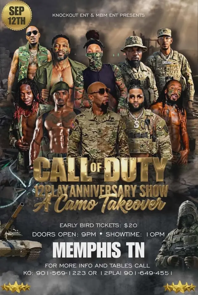 KNOCKOUT ENT & MBM ENT PRESENTS: CALL OF DUTY 12 Plai Anniversary Show