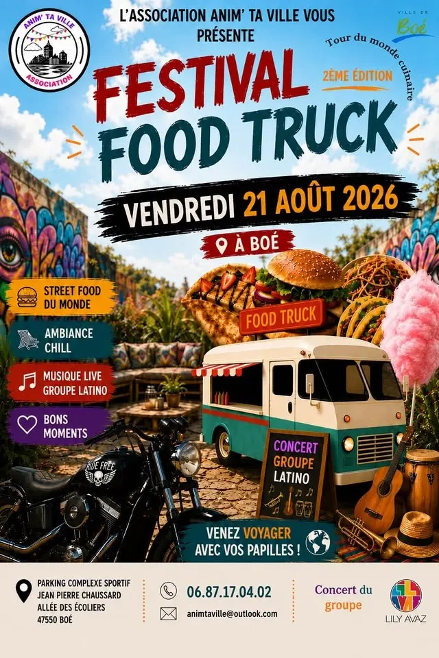 Festival Food Truck 2ème édition du tour du monde culinaire 