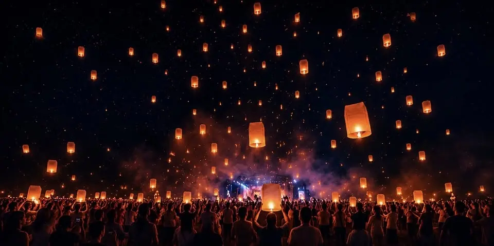 Poconos Sky Lantern Festival by Ascent