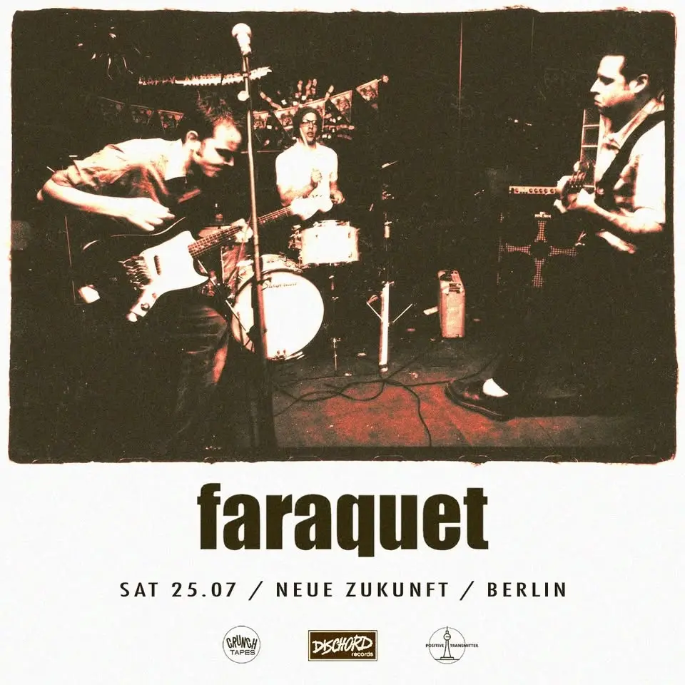 Faraquet (US / Dischord Records) live at Neue Zukunft, Berlin