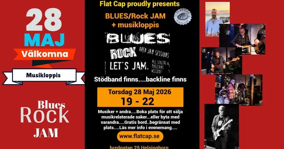 Blues/Rock JAM + musikloppis