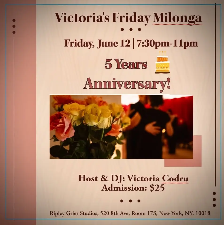 Victoria's Friday Milonga | 5 Years Anniversary!