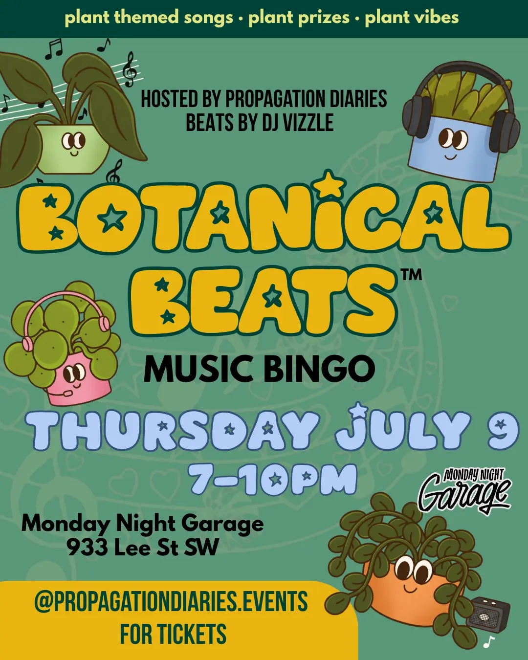Botanical Beats - Music Plant Bingo
