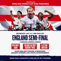 England Fanzone Soho: England vs Argentina - Semi Final!!!