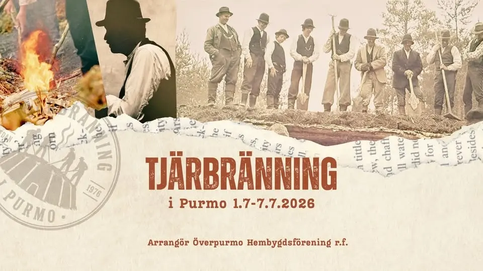 Tjärbränning i Purmo