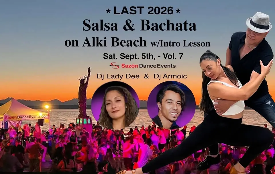 LAST 2026 Salsa & Bachata on Alki Beach w/intro lesson Vol. 7