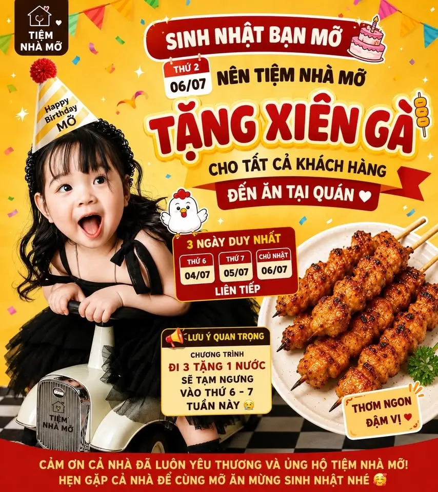 SINH NHẬT BẠN MỠ