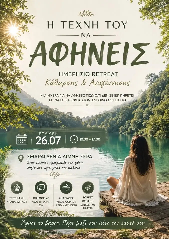 H Τέχνη του να Αφήνεις-Retreat Κάθαρσης & Αναγέννησης