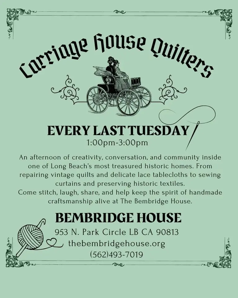 Carriage House Quilters Meet up at Bembridge House