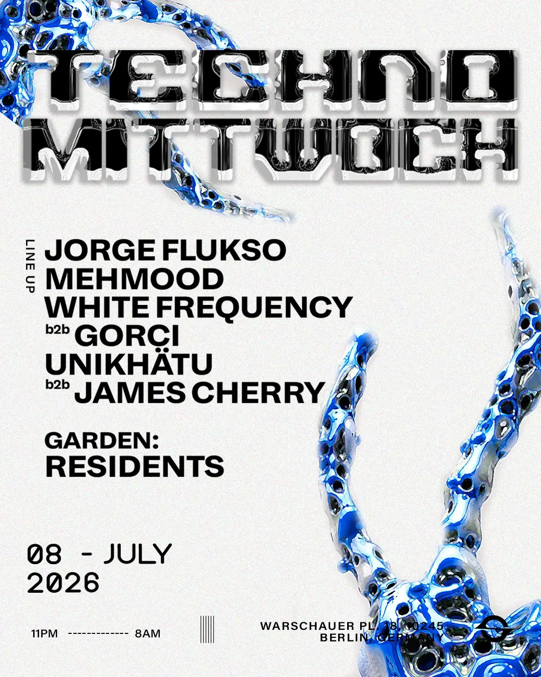 TECHNO MITTWOCH: TAKE YOUR TICKETS