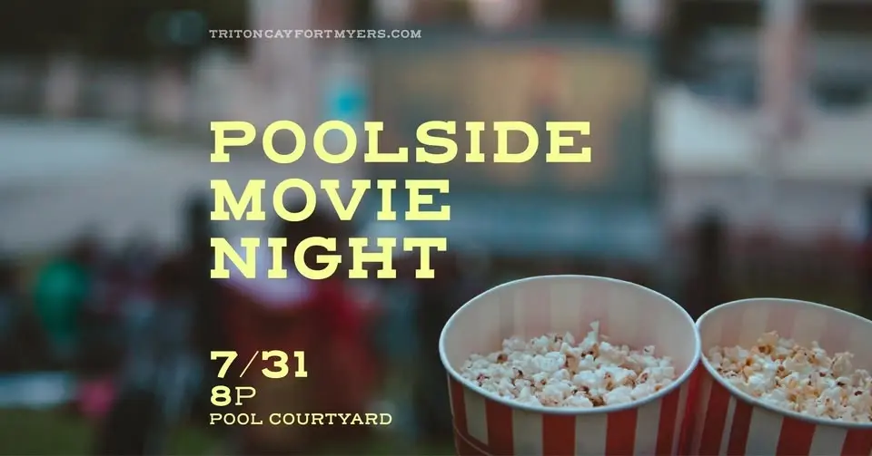 Poolside Movie Night