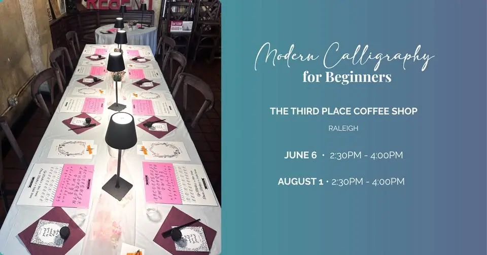 Modern Calligraphy for Beginners at The Third Place Coffee Shop