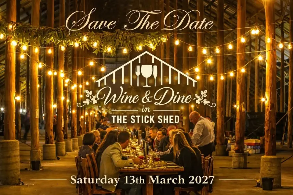 Wine & Dine in the Stick Shed 2027
