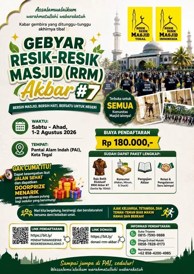 Resik Resik Masjid Akbar ke 7 