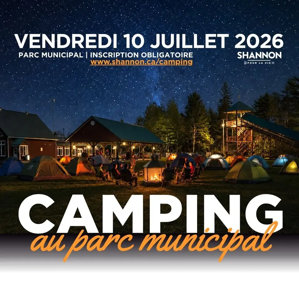 ⛺ CAMPING AU PARC MUNICIPAL - VENDREDI 10 JUILLET 2026⛺