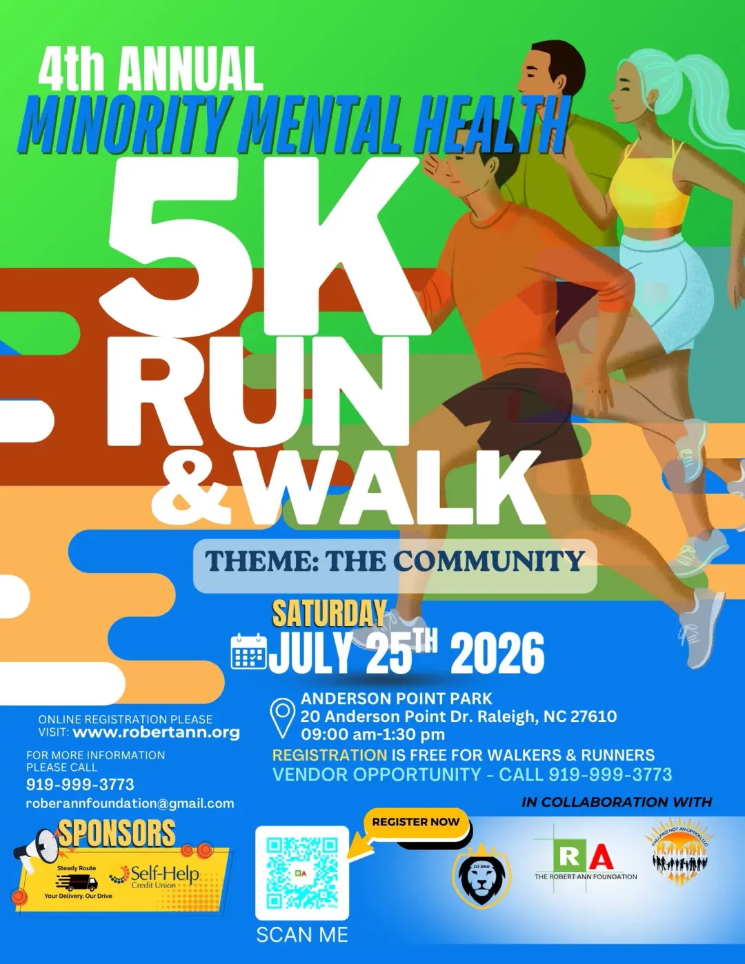 Minority Mental Health Walk, Run & Bike 
