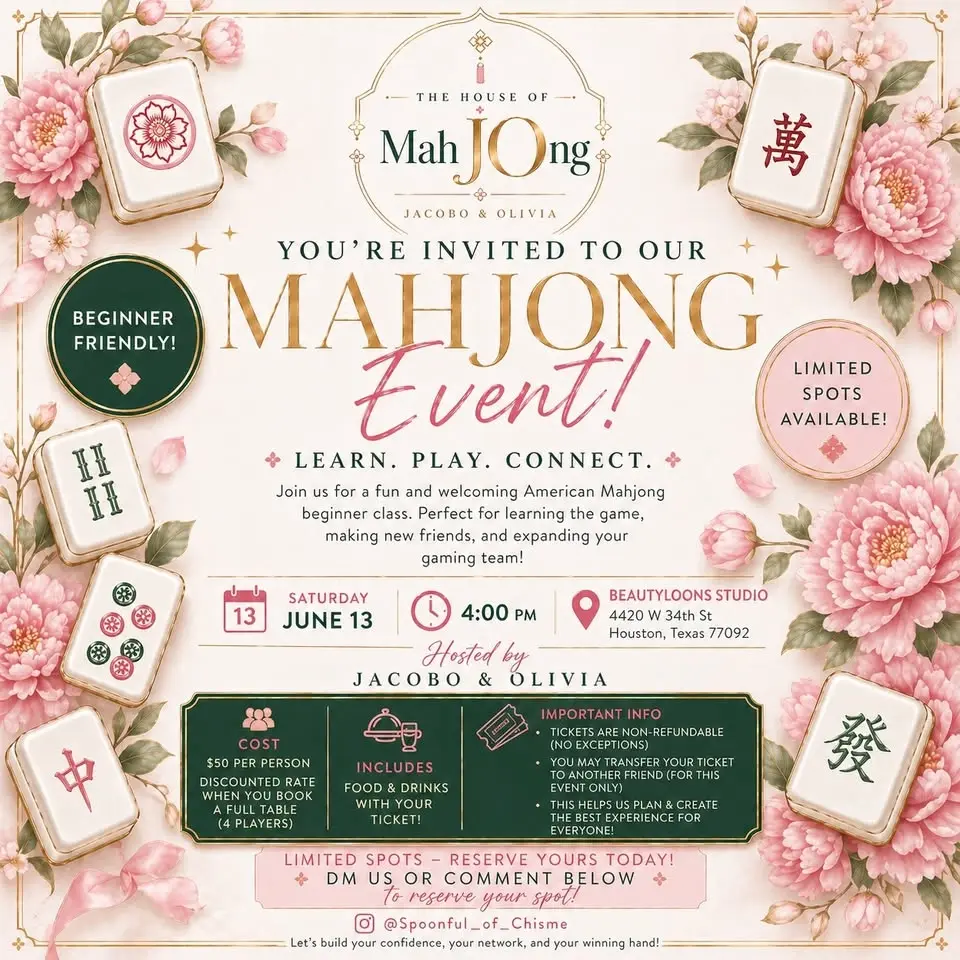JO House of MahJOng Event -HOUSTON TX