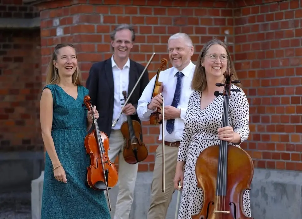 Äntligen. Lindgaard Quartet – Musik vid Dellen 9 juli i Norrbo kyrka kl 19.00.