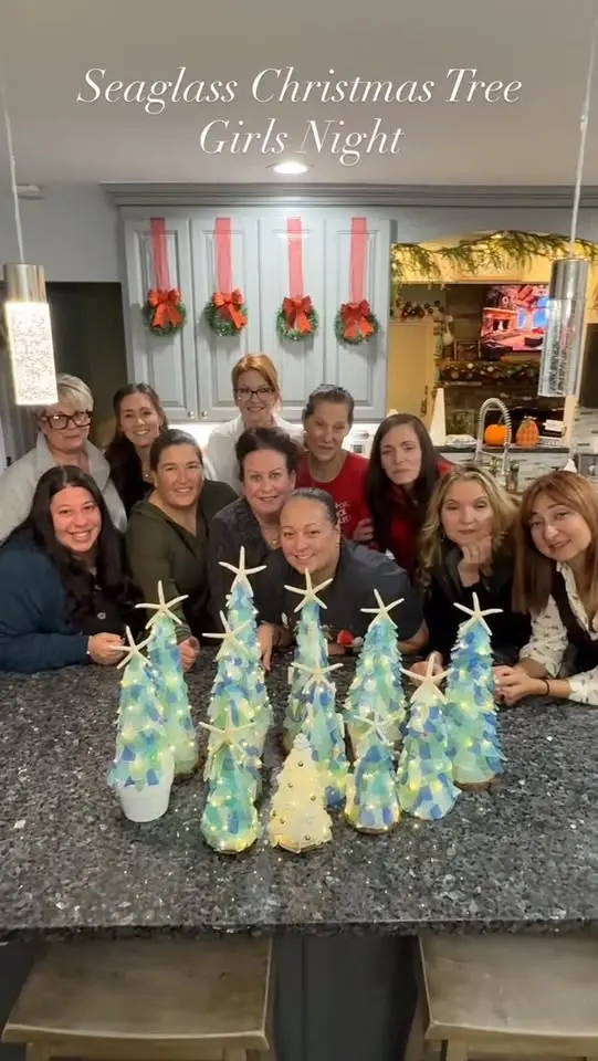 Christmas in July - Seaglass Christmas Tree Workshop at Long Beach Hotel