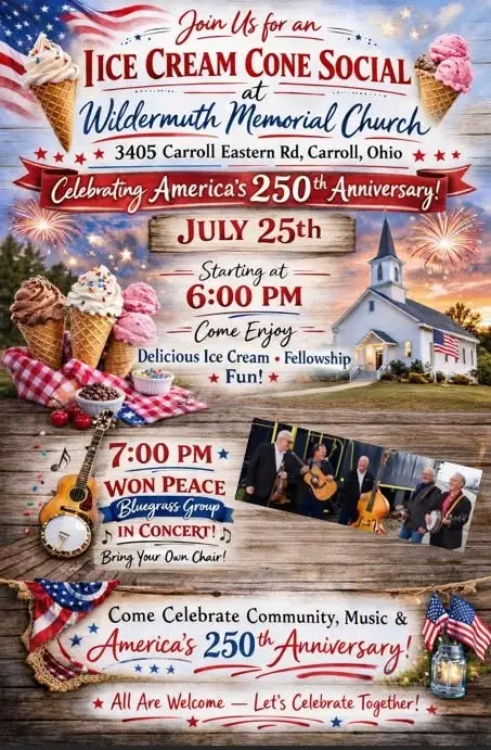 America's 250th Anniversary - Ice Cream Cone Social
