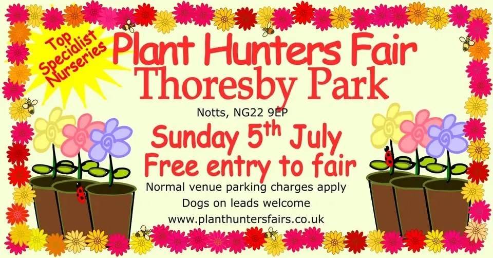 Summer Plant Hunters' Fair at Thoresby Park on Sunday 5th July