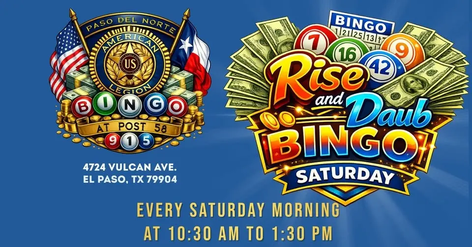 Rise and Daub Bingo Saturdays