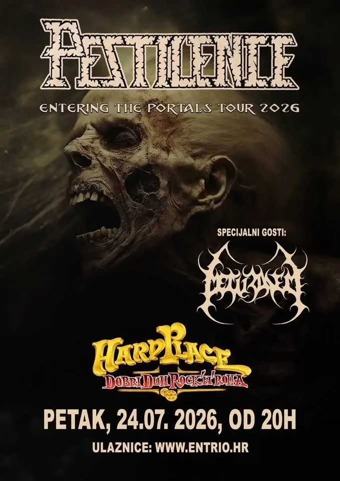 PESTILENCE + METUZALEM - HARD PLACE, 24.07. 2026.