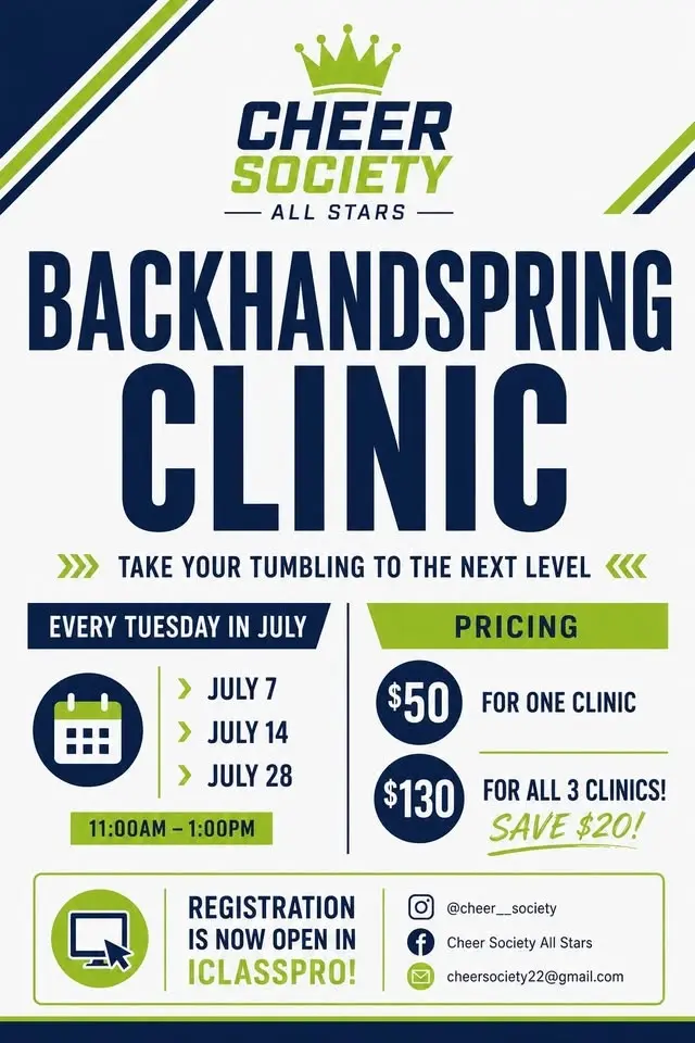 Back handspring clinic 