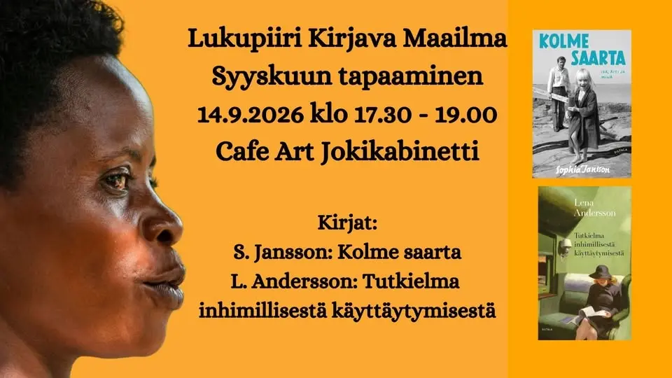 Lukupiiri Kirjava Maailma, syyskuun tapaaminen, Turku