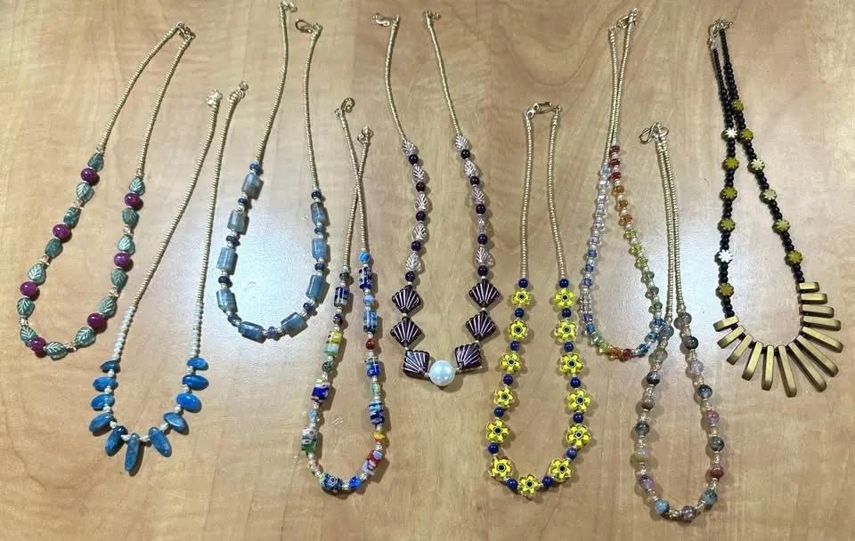 Ashley Teaching Beginning Beading!!