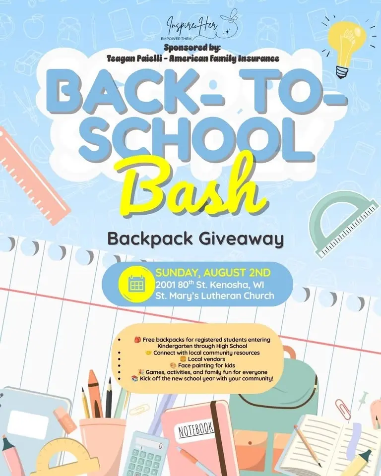 Back-to-School Bash - Backpack Giveaway